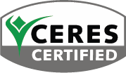 Ceres Certified logo with green and black design