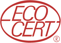 EcoCert logo in red on a white background